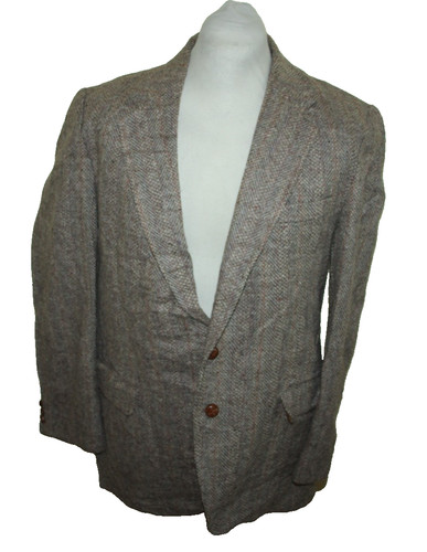 Giacca tweed marrone uomo - giacca,
