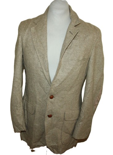 Giacca tweed uomo marrone
