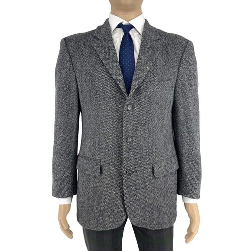 Harris tweed uomo grigio - harris,