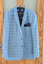 COSTO £200 GIACCA TWEED BLU